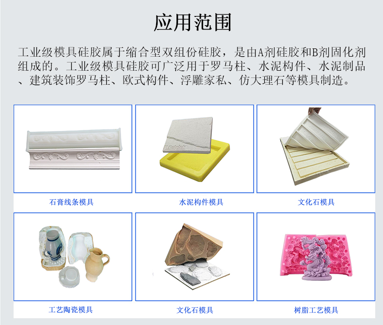 工業(yè)級文化石模具硅膠應用范圍 工業(yè)級文化石模具硅膠應用范圍